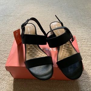 Easy Spirit Black Sandals Elissa 7.5W NWT